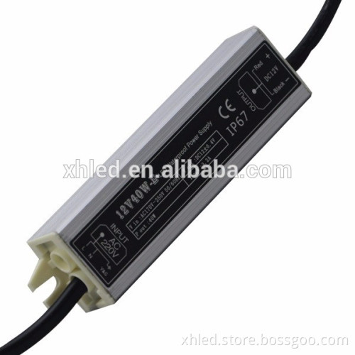 DC 2 Years Warranty CE & RoHS Certificates Waterproof Shell 40W 12 Volt 5 Amp Waterproof Led Power Supply